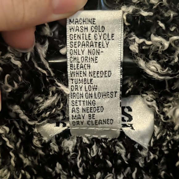 Vintage Chico's long fringe trim cardigan - Picture 7 of 8